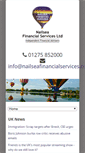 Mobile Screenshot of nailseafinancialservices.co.uk